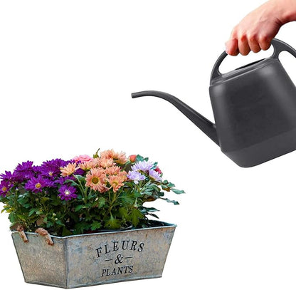 Fasmov Plastic Watering Can, Grey, 1-Gallon