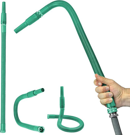 Bernini FlexEnd Garden Wand, Flexible Hose Sprayer with Fireman Nozzle for Versatile Watering and Cleaning - 31" Reach, Jade