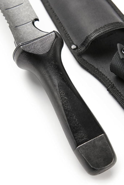 Hori Hori Garden Knife, Traditional Japanese Weeding Tool with ergonomic wooden handle. Hori garden tool with 7'inch blade with case. (Weeder blade)