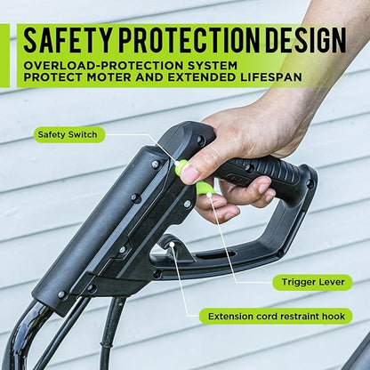 STEELITE 16-Inch Corded Electric Tiller, 13.5 Amp Powerful Garden Cultivator for Soil Preparation and Landscaping – Lightweight, Durable, and Easy to Use