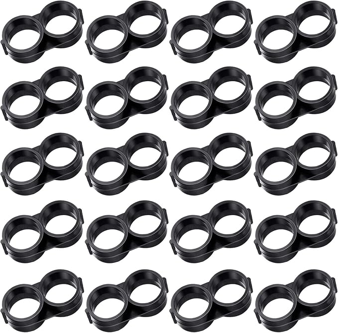 Boao 20 Pack Drip Irrigation Fittings for 1/2 Tubing, 16mm Drip Tubing End Closure Plugs Fitting Kit Trickle Plug Fittings End Cap Connectors for Sprinkler Systems