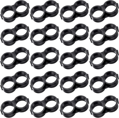 Boao 20 Pack Drip Irrigation Fittings for 1/2 Tubing, 16mm Drip Tubing End Closure Plugs Fitting Kit Trickle Plug Fittings End Cap Connectors for Sprinkler Systems