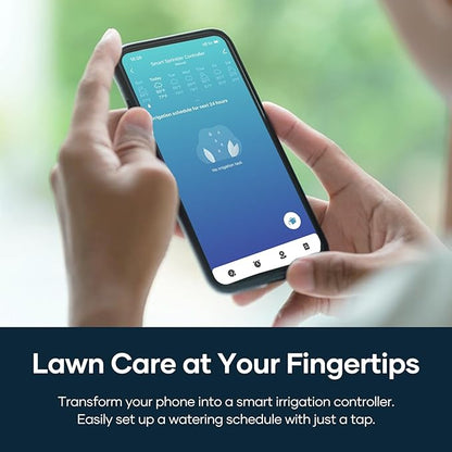 tolviviov Smart Sprinkler Controller, 8-Zone Indoor WiFi Irrigation Controller, App Enabled, Simple Automated Watering Scheduling, Local Weather Intelligence, Rain, Freeze Skip