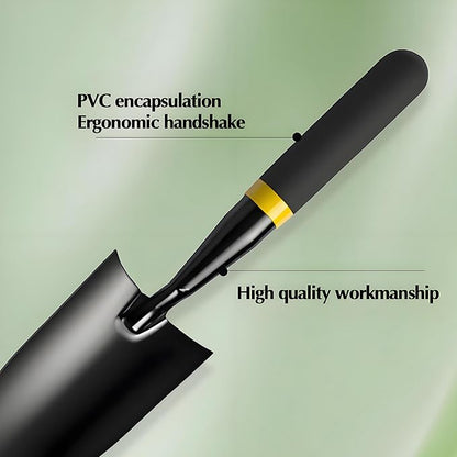 Garden Trowel - Metal Hand Shovel with Rubber Handle. This Garden Hand Trowel is Easy to use and Suitable for Soil Planting, Digging, transplanting and Outdoor Exploration Activities.