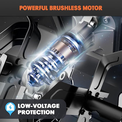 40V Cordless Tiller Cultivator Compatible with Dewalt 20V Battery(Tool Only), Electric Garden Tiller w/175 RPM, 16 Steel Tines, 14.2" Tilling Width, 8.7" Depth, Safety Lock, Portable Rototiller