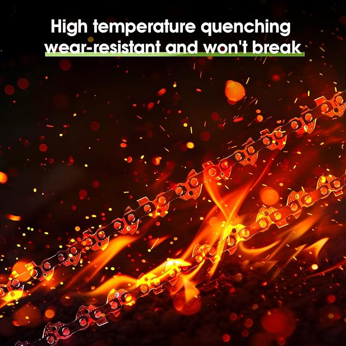 Thten 8 inch Pruning Saw Chain Compatible with Kobalt 24V KPSC 124-03,KPSC 124-03,KPS 1024A-03, KPS 1024B-03 models 1774922 or 1930592 Pole Saw 3/8" Low Profile,0.043" Gauge,33 Drive Links 5 Pack