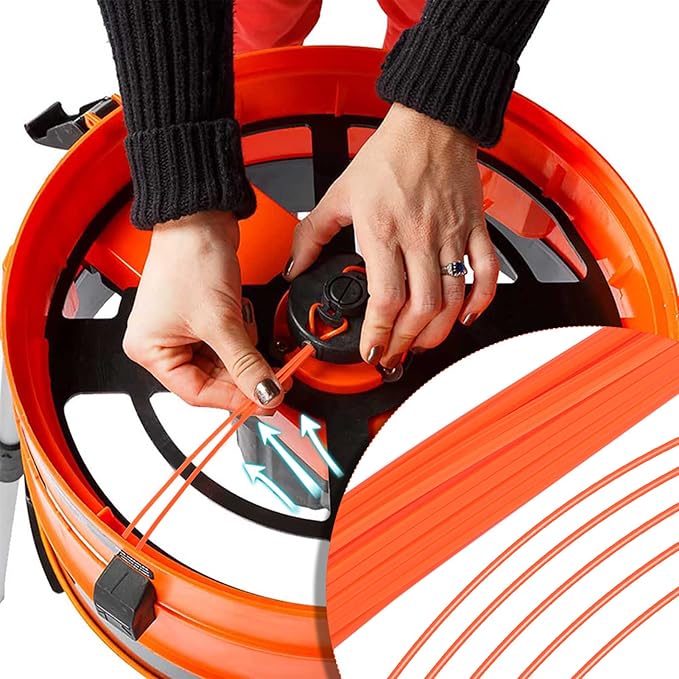 WA0050 Replacement Line Flex-A-Line 80-Pack Replacement Line Compatible with Worx 13" WG430 Electric Leaf Mulcher