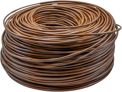 DIG ML-509B ¼” 500’ MICROLINE™ Dripline, 9” Dual Outlet Emitter Spacing, UV-Resistant Tubing for Garden & Landscape Irrigation | Flexible, Durable, Water-Saving | Easy Installation (Brown)