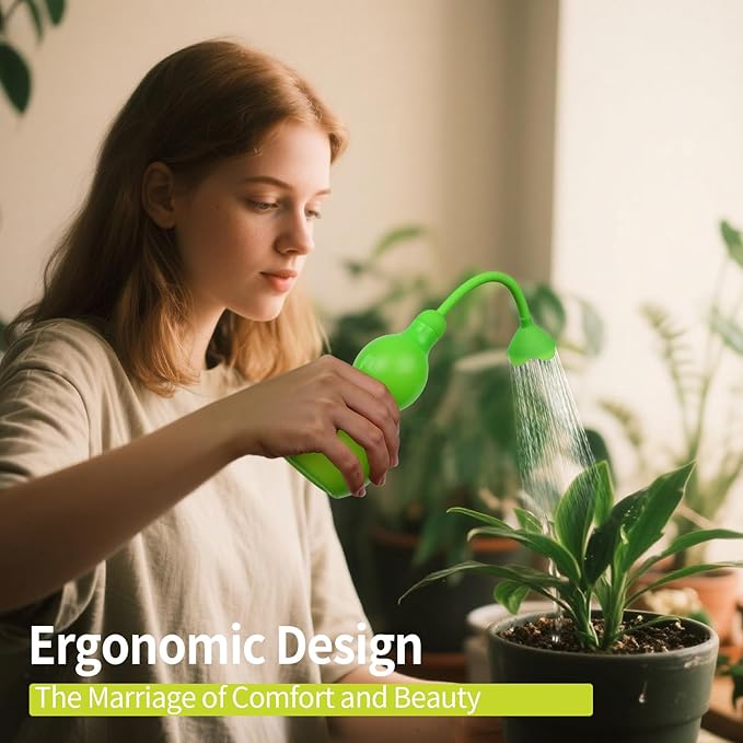 Squeeze Bottles for Plants, 11oz Small Watering Can for Succulent, Muti-function Squirt Bottle for Seedling Watering, Wash, tattoo, Cyan