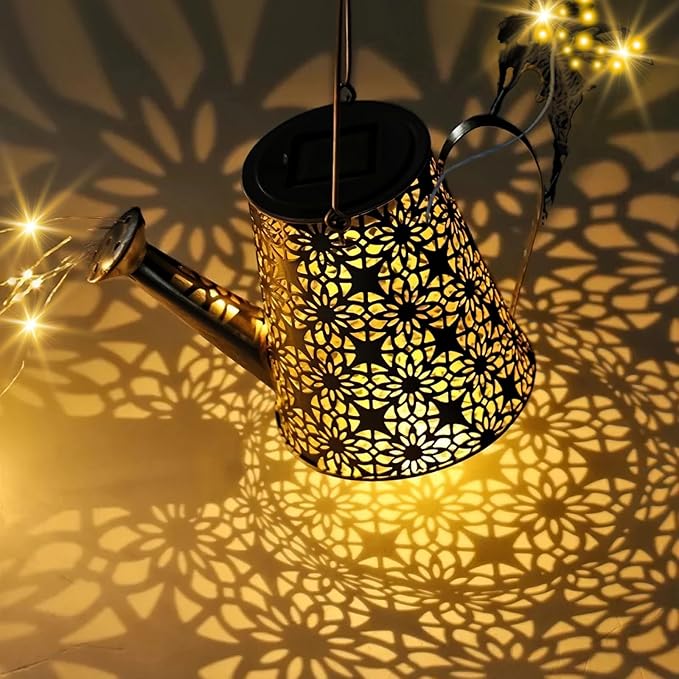Solar Watering Can Light, Solar Outdoor Decorative,Garden Decor Lights for Yard, IP65 Waterproof Hanging Lantern Landscape Lights, Garden Gifts for Mom, Grandma Women Birthday