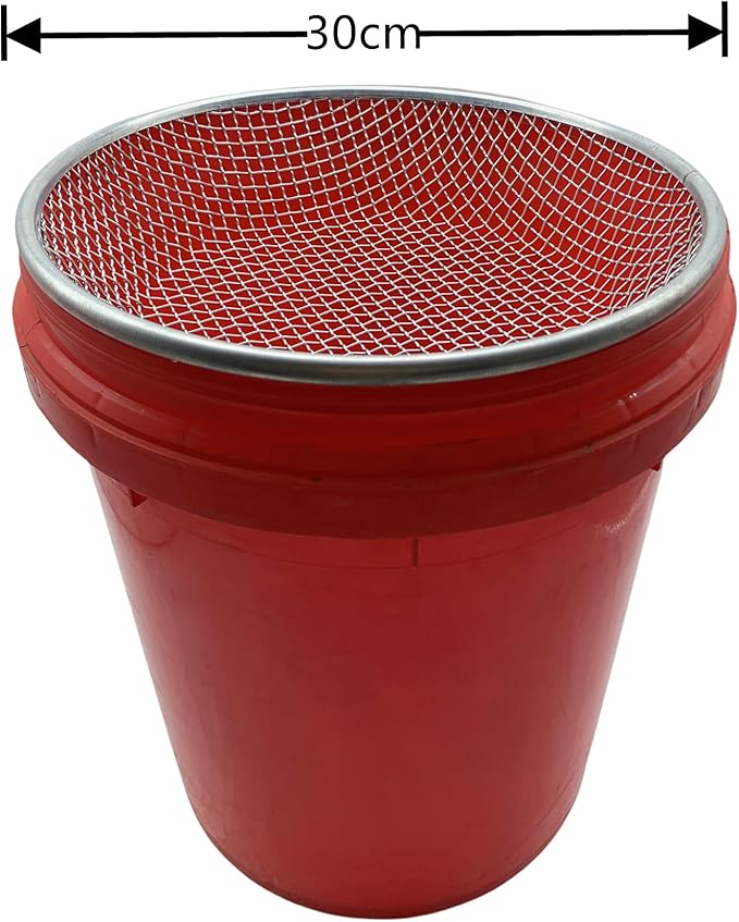 3 PCS Soil Sieve for Garen -12 inches Soil Sifter for Rocks Compost Suitable for 5 Gallon Drums 10mm，6mm，3mm