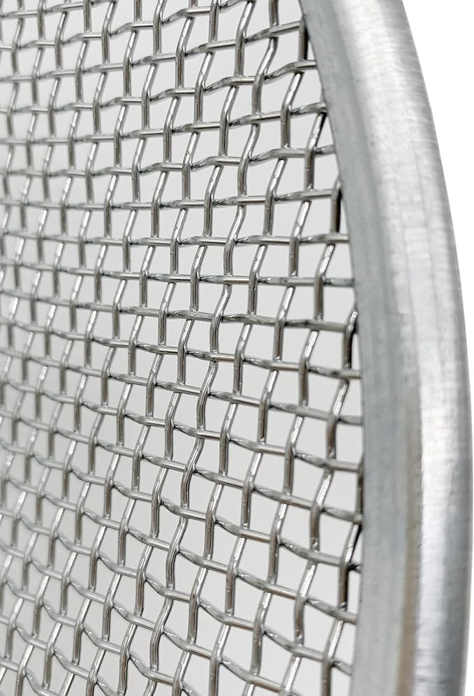 3 PCS Soil Sieve for Garen -12 inches Soil Sifter for Rocks Compost Suitable for 5 Gallon Drums 10mm，6mm，3mm