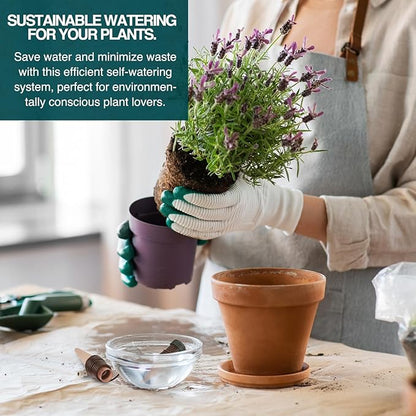 Blumat Classic Self-Watering Stakes - Automatic Drip Irrigation System for Indoor Plant Watering & Outdoor - Water Drip Solution for Potted Plants - Slow Release Stakes, 6 Pack, wo Adapter