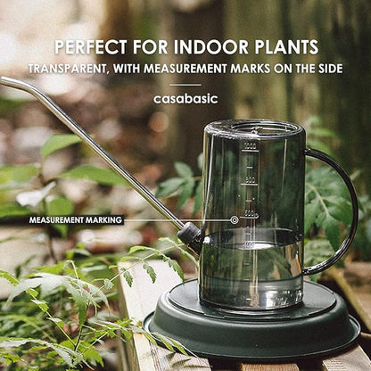 Watering Can Indoor, Small Watering Cans for House Plants, Succulents and Flowers, Long Spout, 1 Liter, with Bonus Plant Mister Spray Bottle