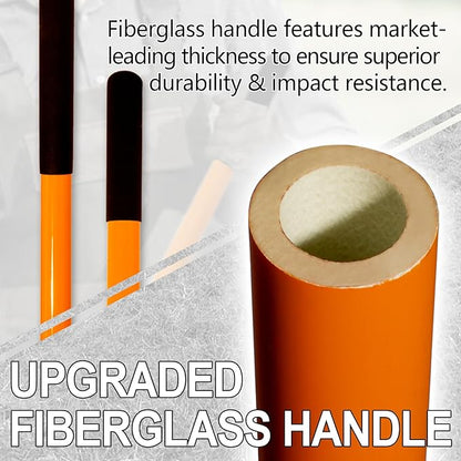 VNIMTI Cultivator for Gardening, 4 Tines Garden Cultivator with Fiberglass Handle, 58 Inches