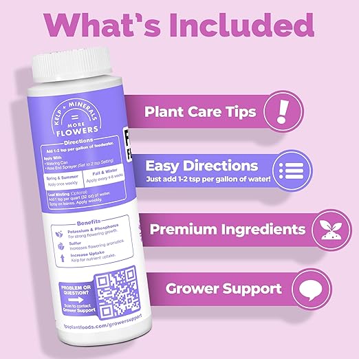 Flower Fertilizer, Flowering Plant PK Bloom Booster, Liquid Plant Food 128 oz (1 Gallon)
