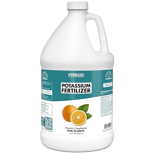 Potassium Fertilizer for Plants, Boosts Growth, Budding and Flowering, Liquid Plant Food 128 oz (1 Gallon)