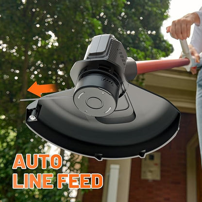 Litheli Cordless Weed Wacker 12 Inch, U20 Handy+ 20V String Trimmer & Weed Eater with 2.0Ah Battery, Grass Trimmer Tools for Garden, Yard and Farm