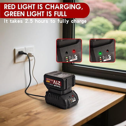 Electric Weed Puller Tool - 3 Claw Steel Head Stand Up Long Handle Weed Puller With 2 x 4.0Ah Battery & Charger & Small Shovel Versatile Garden Tools For Dandelion Lawn Flower Beds Yard