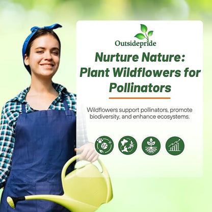 Outsidepride Southeast Wildflower Seed Mix - 5 lbs Highly Adaptable, Easy to Grow, Low-Maintenance Mix of Annual & Perennial Wildflower Seeds for Natural Landscapes in Southeastern States
