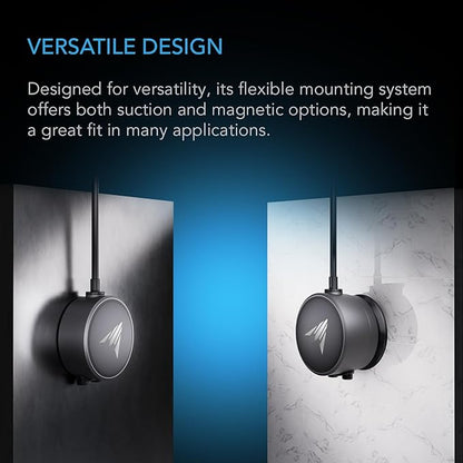 AC Infinity Water Detection Sensor Exclusively for AI Controllers, Monitor Presence of Water in Gardens, Grow Tents, Grow Spaces, Suction and Magnetic Mounting, IP68 Seal Protection