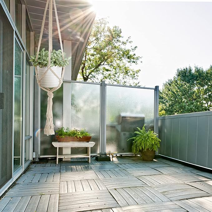 5 Pack Macrame Plant Hangers, Indoor Hanging Plant Holder with S Hooks and Hook Nails, 3 Sizes 34"/40"/54", Handmade Macrame Planter Hanging Baskets for Small Plant Pots, Boho Home Decor (Beige)