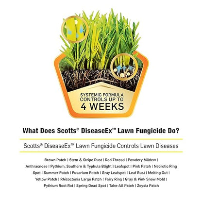 Scotts DiseaseEx Lawn Fungicide, Fungus Control, Fast Acting, Treats up to 5,000 sq. ft, 10 lbs. (3-Pack)