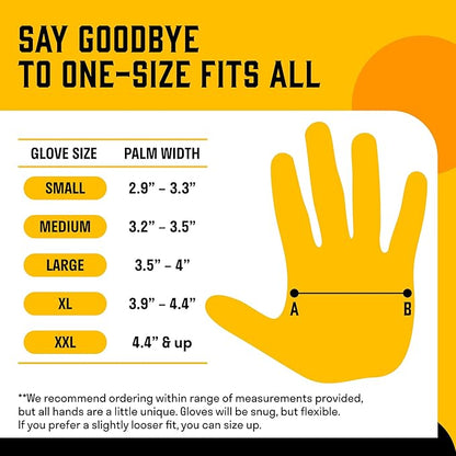 Hey Grill Hey Pitmaster Gloves | BBQ Gloves | Heat Protection up to 500°F or 260°C | High Temp Resistance | Fireproof Glove for Grilling Smoking Barbecue | Washable Mitts | Waterproof | Size - XL