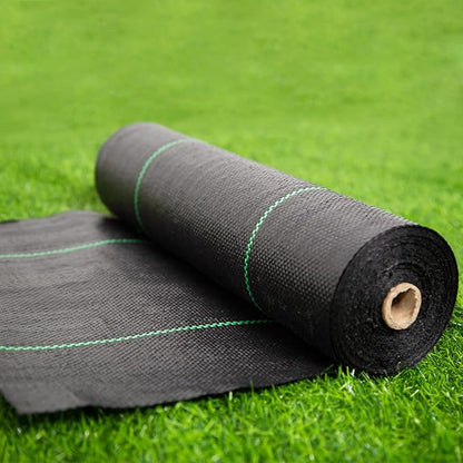 3ft x 250ft Garden Weed Barrier Landscape Fabric,Weed Block Fabric Heavy Duty 3.2OZ,Woven Mulch for Landscaping Ground Cover Weed Control Fabric, Black Garden Bed Liner