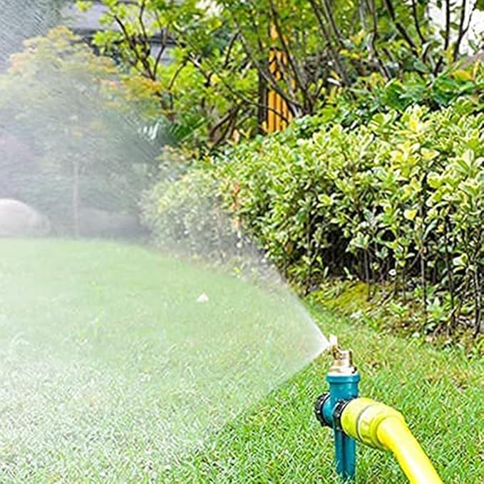 Joywayus Brass 1-Hole Misting Spray Nozzle Garden Sprinklers 1/2" NPT Male Irrigation Connector Water Sprinklers Mister Heads Fitting with Filter Mesh (Pack of 3)