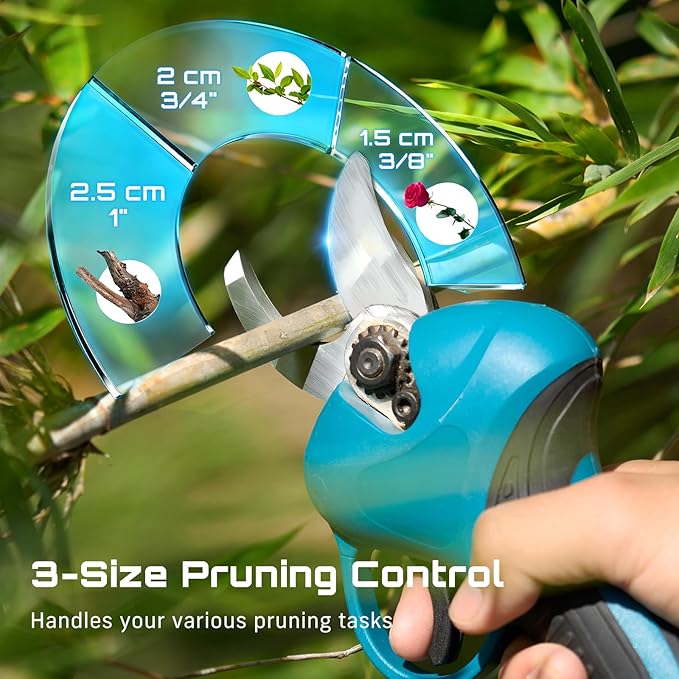 SEESII Cordless Pole Chainsaw, Hedge Trimmer, Pruning Shears, 4000mAh Battery Powered Extendable Garden Tool Kit for Outdoor Use, Electric Long Reach Saw, Hedge and Grass Trimmer, Pruner for Yard Care