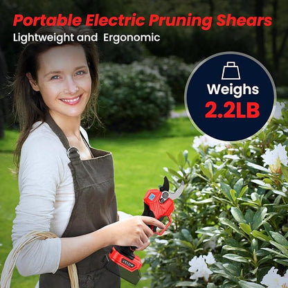 Electric Pruning Shears for De-walt 20V Max Cordless 2.0 Inches Branch Cutter Battery Pruning Shears with LCD Display Power Scissors for Gardening Tree Trimming, Bare Tool Only (NO Battery)