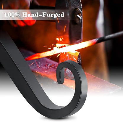 Gtongoko 2 Pack 14 Inch Plant Hangers Outdoor Metal, Plant Hooks for Wall Indoor, Outdoor Hooks for Hanging Bird Feeders, Plant Bracket, Lanterns, Wind Chinme, Black