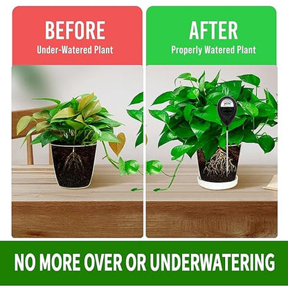 2 Pack Soil Moisture Meter for Plants, Plant Moisture Meter for Houseplants, Hydrometer for Plants, Plant Moisture Meter Houseplants, Water Tester for Plants Gift for Garden Lover
