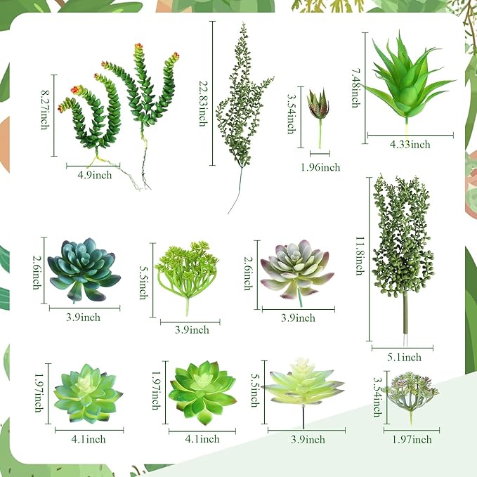 Rtteri 15 Pcs Hanging Wall Planter with Artificial Succulents Plants Indoor Decor, Faux Wall Planter with Geometric Vase Pot (8.2/5.9/4 Inch Size) Art for Home Bedroom Room