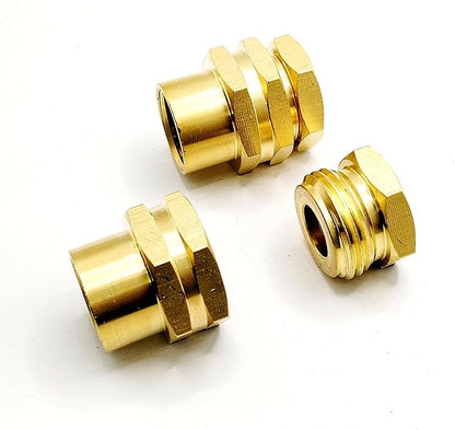 (Pack of 4)3/4'' GHT Female Male to 1/2'' FIP IPS Female Water Pump Garden Hose Tap Adapters with Washer Gasket for Home RV Camper Sprayer Irrigation Marine Boat Sprinkler Faucet