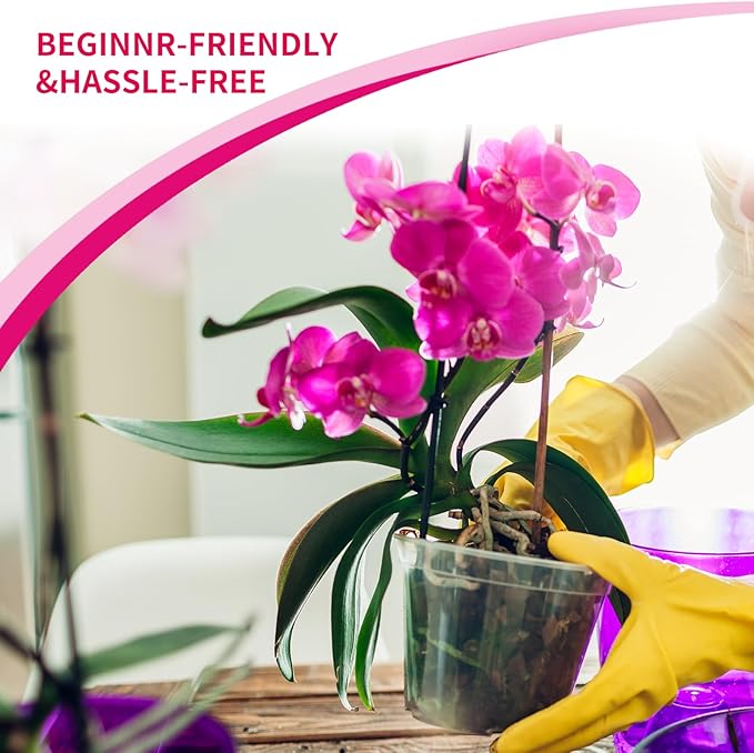 Orchid Potting Mix with Orchid Bark 1QT - New Upgraded Formula for Superior Drainage & Breathability | Premium Soil for Healthy Roots