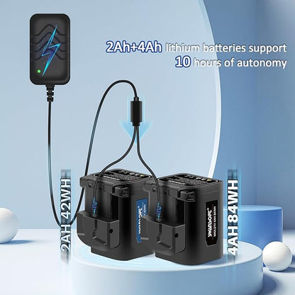 SWANSOFT Electric Pruning Shears, 1.57 inch Cutting Diameter Cordless Electric Pruners Shears Battery Powered, 1050W Tree Branch Pruner with 2Ah+4Ah Lithium Battery (8605pro)