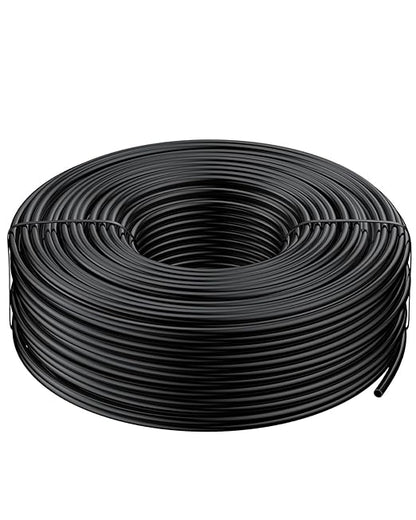 Pawfly 200 ft. 1/4 Drip Irrigation Tubing, Black Distribution Tubing for Drip Irrigation System, Polyethylene Drip Line, Drip Irrigation Hose Tube for Quick-Connect Drip Irrigation Emitters