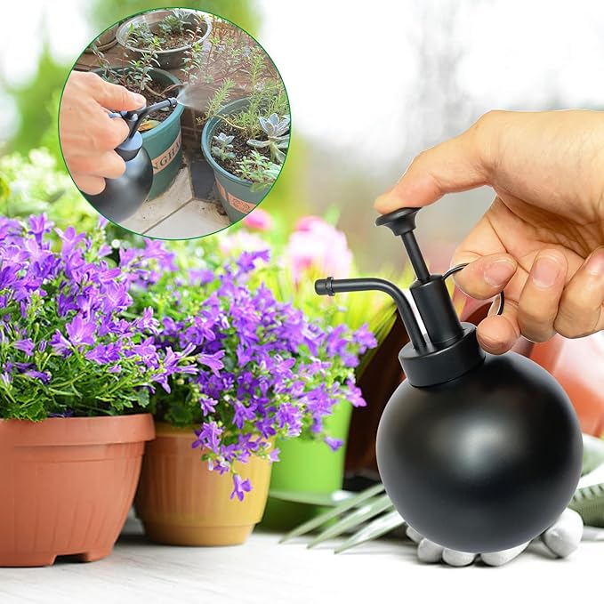 Stainless Steel Plant Sprayer, Small Watering Can, Modern Gardening Tool for Indoor Potted Plants