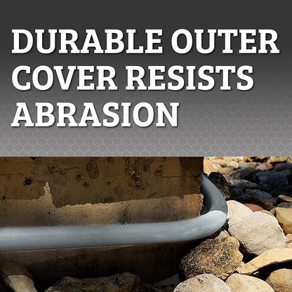 Flexzilla Colors SwivelGrip Garden Hose 5/8 in. x 25 ft., Lightweight All-Weather Water Hose, Durable and Flexible, Leak-Free Connections, Slate Grey