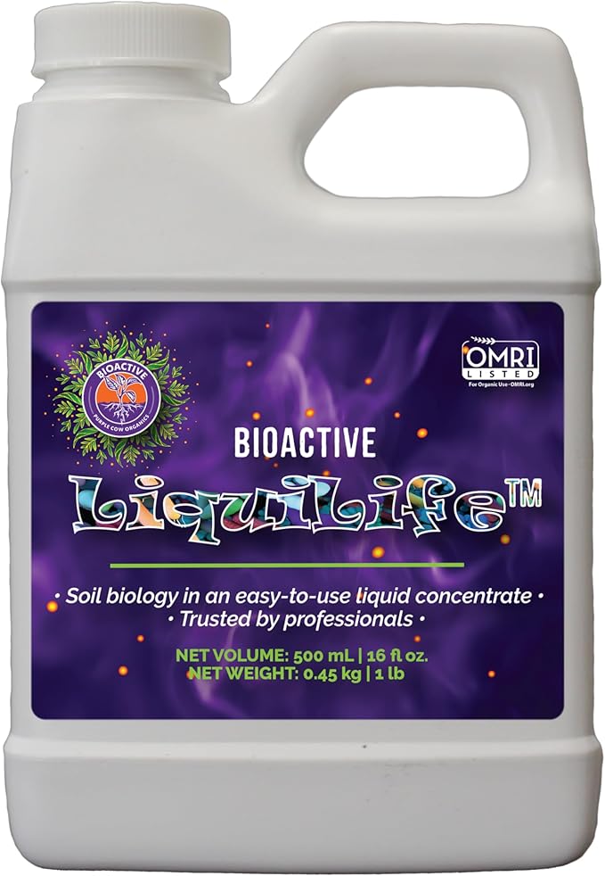 Purple Cow Organics Liquid Biology Bundle Concentrate - Indoor/Outdoor, Plant Growth Stimulator, Soil Conditioner, Fertilizer, Fulvic/Humic Acids