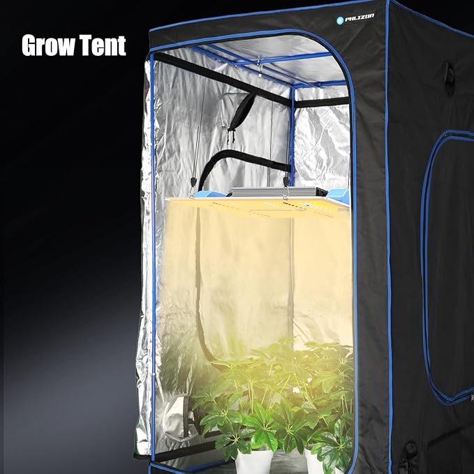 Phlizon PL1000 Dimmable Plant LED Grow Light Full Spectrum Grow Lamp for Indoor Plants Waterproof Zero Noise LED Growing Light