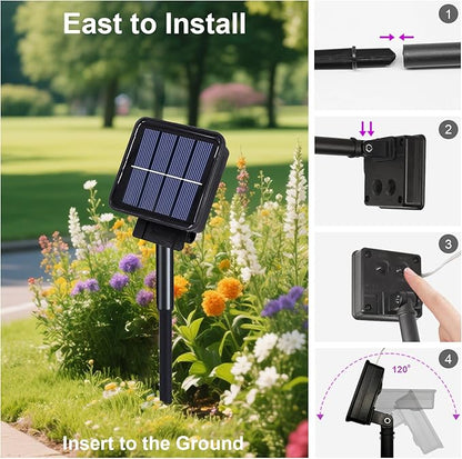 Solar Waterfall Fairy Bunch Lights Outdoor Waterproof 200LEDs 8 Modes Watering Can Light , Muticolor Solar Powered String Lights Firefly Vine Christmas Tree Garden Decorations Gardening Gifts For Mom