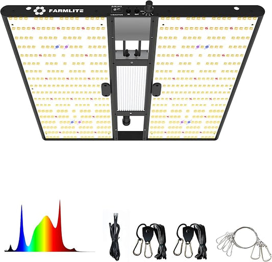 FARMLITE Grow Light for Indoor Plants Quantum Board Grow Light Full Spectrum Led Grow Lights Growing Lamp Daisy Chain Dimmable (200Watts)