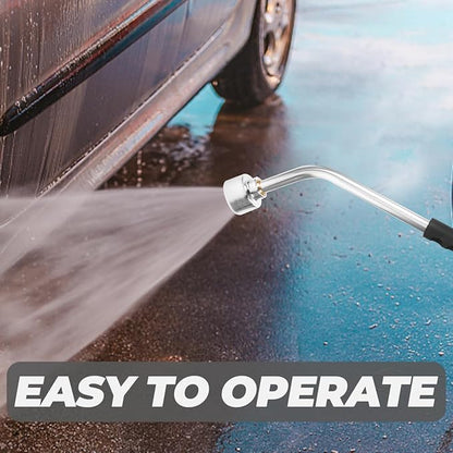 DOITOOL Watering Wand Heavy Duty, Metal Garden Hose Wand 18 Inches Long Hose Nozzle Sprayer with Flow Control for Watering Hanging Baskets and Shrubs (400 Holes)