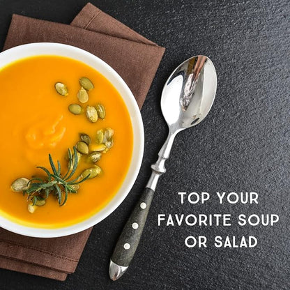 Lark Ellen Farm Sprouted Organic Pumpkin Seeds – Raw, Unsalted, Air-Dried Pepitas for Snacking, Salads, Trail Mix – USDA Organic, Non-GMO, Vegan, Gluten-Free, Resealable Bag (14 oz, 3-Pack)