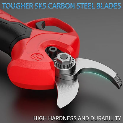 NAWIN Electric Pruning Shears, 30mm 1.2'' Cutting Diameter Professional Cordless Electric Pruner for Tree Trimming Branch Cutter, With 2pcs 2.0Ah Batteries, Brushless Motor, Electric Garden Shears