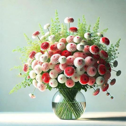 English Daisy Pompon Seed Mix 400+ Seeds for Planting Non-GMO