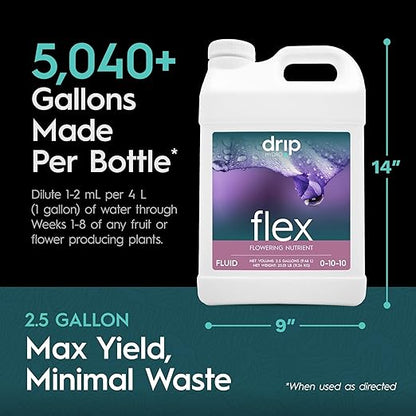 Flex PK-Booster 2.5 Gallon | High-Concentration Phosphorus & Potassium Supplement with Chelated Micronutrients for Enhanced Flowering